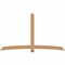 Ekena Millwork Bellingham Timber Gable Bracket, Western Red Cedar, 108"W x 63"H x 5 1/2"D x 5 1/2"F, 14/12 Pitch GBW108X63X0606BEL00SWR - alternate 1